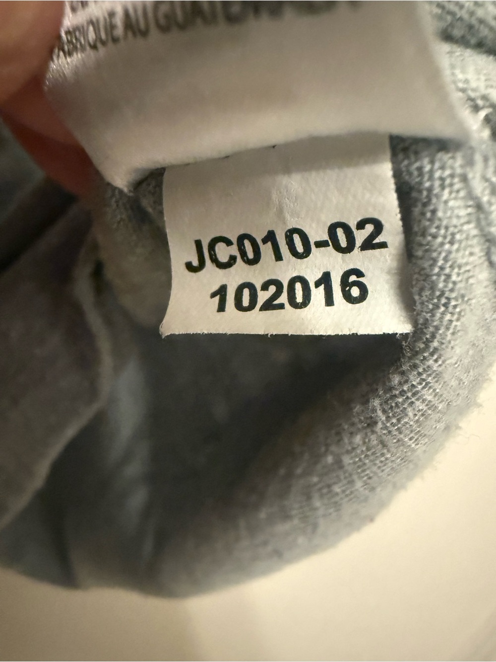 LuLaRoe Randy Raglan Knit Top Gray & Blue Floral Baseball Style Tee Size XS - Picture 6 of 6